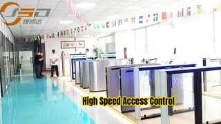 JSD Z08 RFID Tripod Turnstile Gate 304 Stainless Steel Access Scenic Area Solution